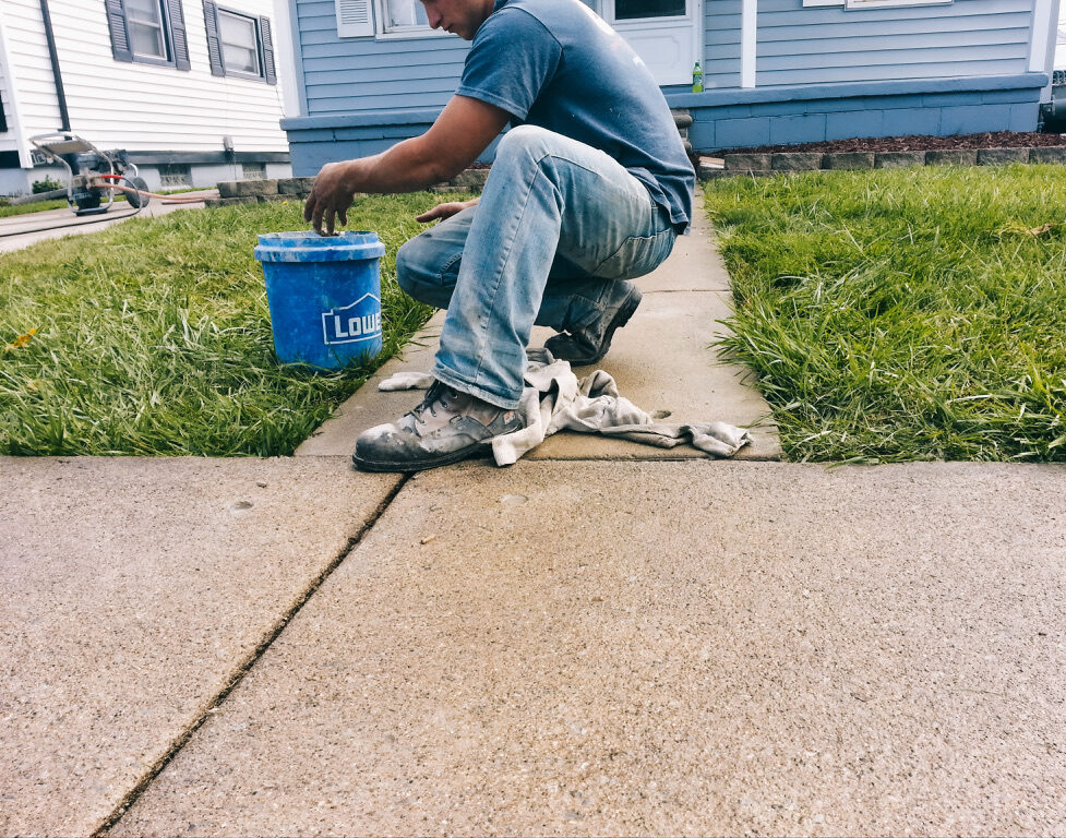 walkway concrete repair